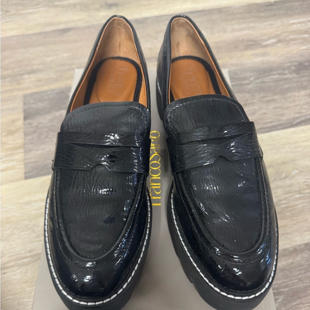 L-Balin Black PU Womens Loafers